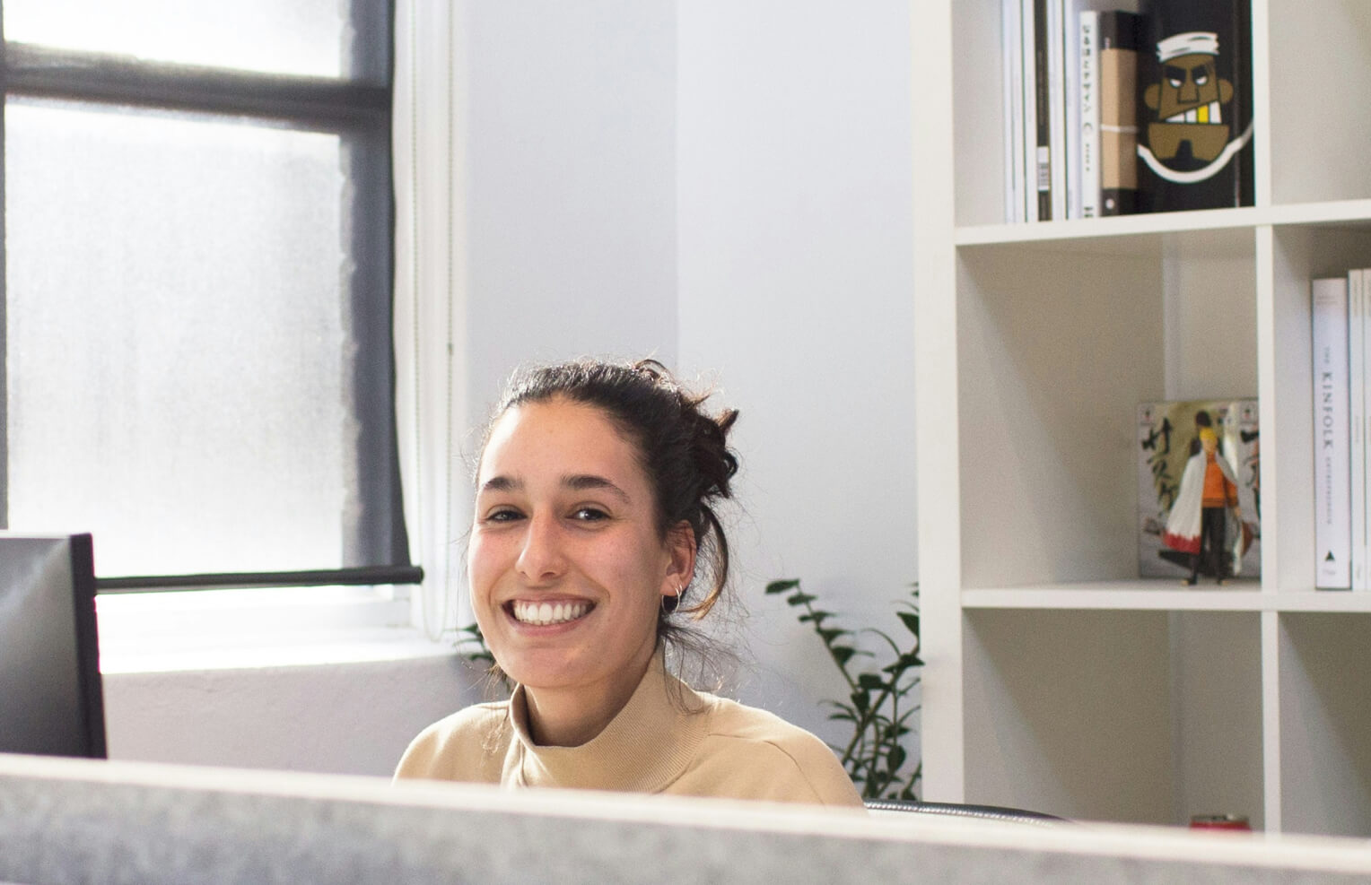 A friendly recruiter working